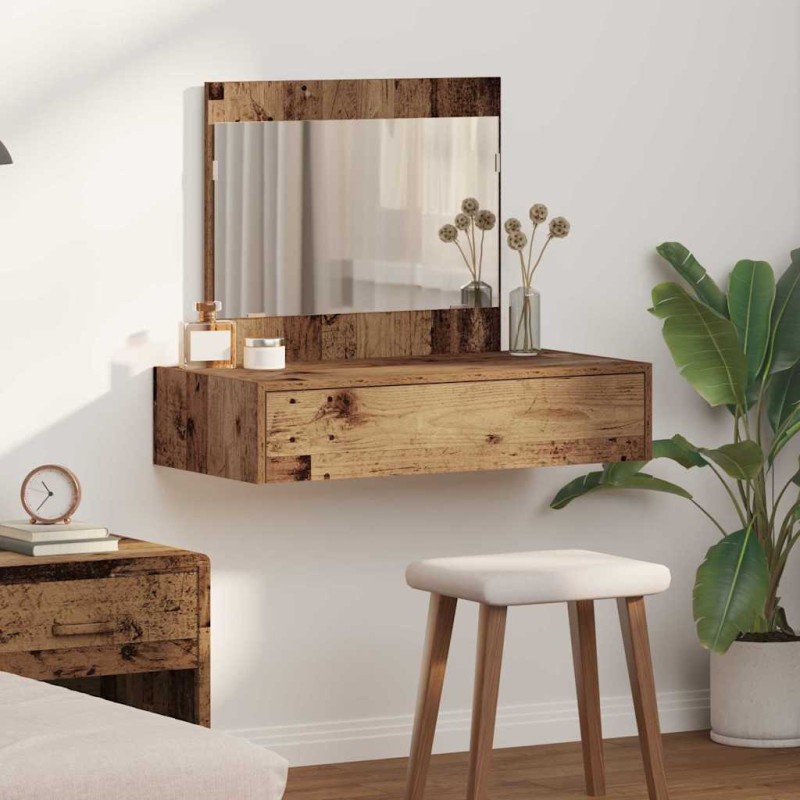 vidaXL Τραπέζι περιποίησης Καφέ 83 x 40 x 70 εκ Επεξεργασμένο Ξύλο