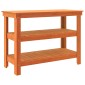 vidaXL Πάγκος εργασίας με ράφι 110,5 x 50 x 80 cm Μασίφ Ξύλο Πεύκου
