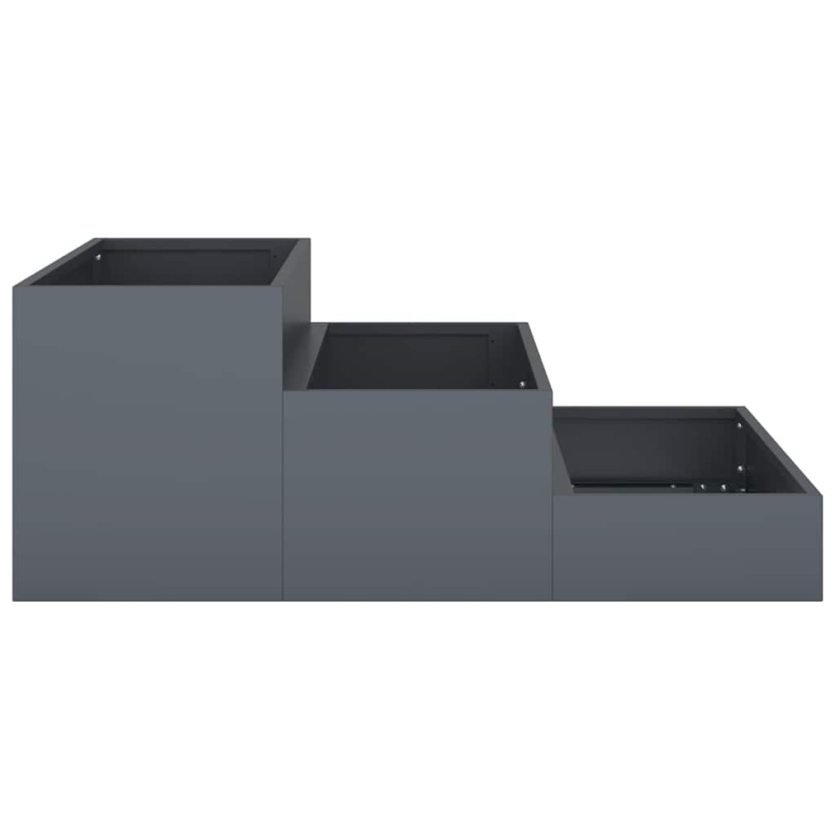 vidaXL Γλάστρα Κήπου Ανθρακί 90 x 90 x 35 εκ Ψυχρής έλασης χάλυβας