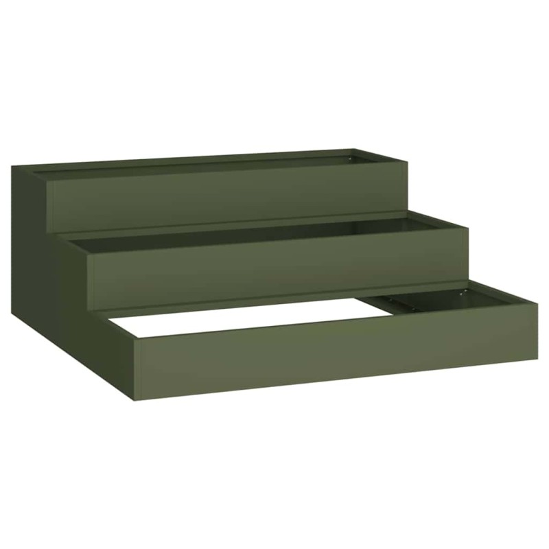 vidaXL Γλάστρα Κήπου Ελιά Πράσινη 90 x 90 x 35 εκ