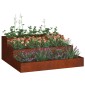 vidaXL Γλάστρα Κήπου Σκ rusty 90 x 90 x 35 εκ
