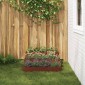 vidaXL Γλάστρα Κήπου Σκ rusty 90 x 90 x 35 εκ