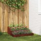 vidaXL Γλάστρα Κήπου Σκ rusty 90 x 90 x 35 εκ