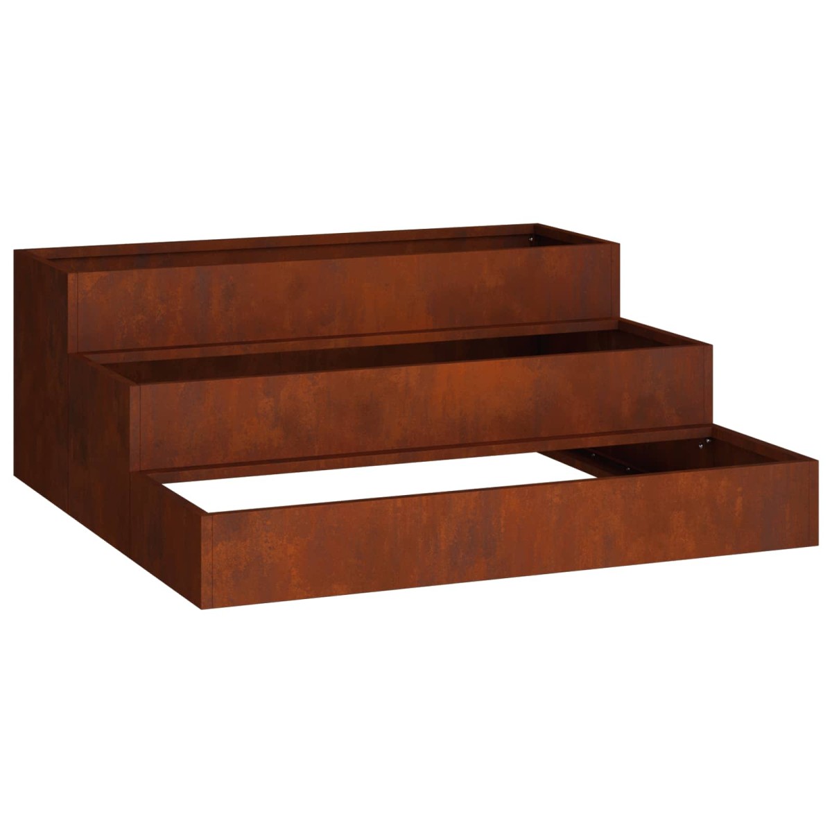 vidaXL Γλάστρα Κήπου Σκ rusty 90 x 90 x 35 εκ