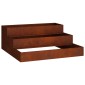 vidaXL Γλάστρα Κήπου Σκ rusty 90 x 90 x 35 εκ