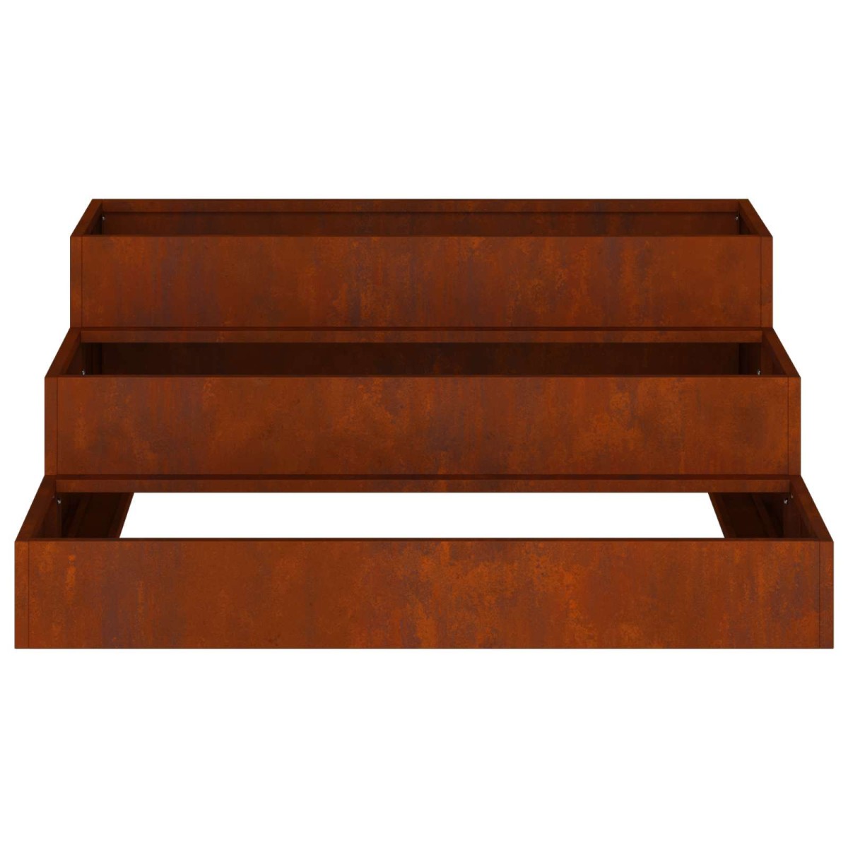 vidaXL Γλάστρα Κήπου Σκ rusty 90 x 90 x 35 εκ