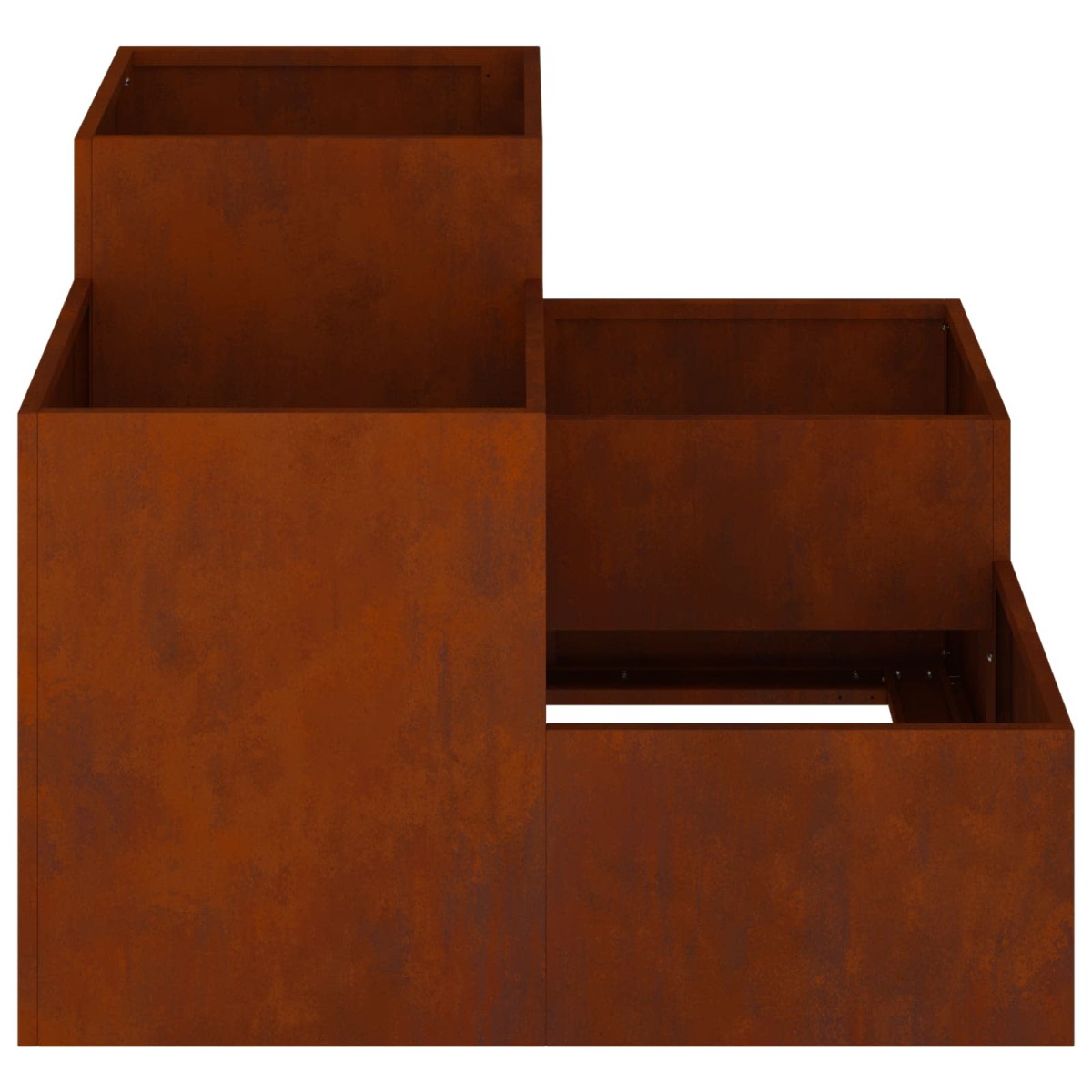 vidaXL Γλάστρα Κήπου Σκ rusty 80 x 80 x 60 εκ.