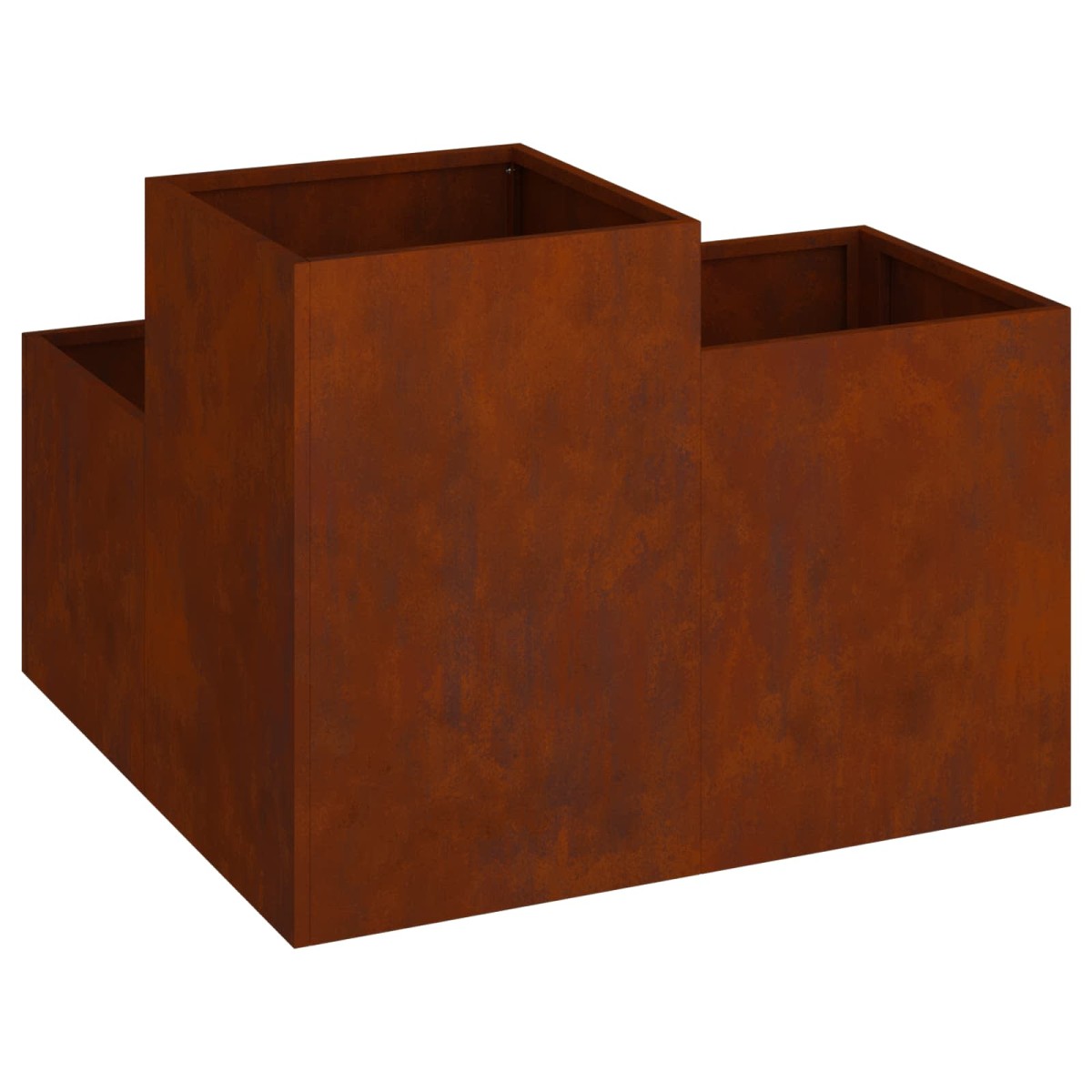 vidaXL Γλάστρα Κήπου Σκ rusty 80 x 80 x 60 εκ.
