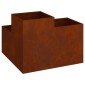 vidaXL Γλάστρα Κήπου Σκ rusty 80 x 80 x 60 εκ.