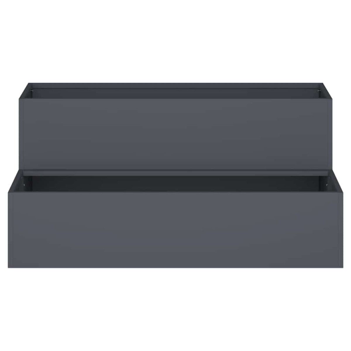 vidaXL Γλάστρα Κήπου Ανθρακί 100 x 60 x 45 εκ Ψυχρής έλασης χάλυβας