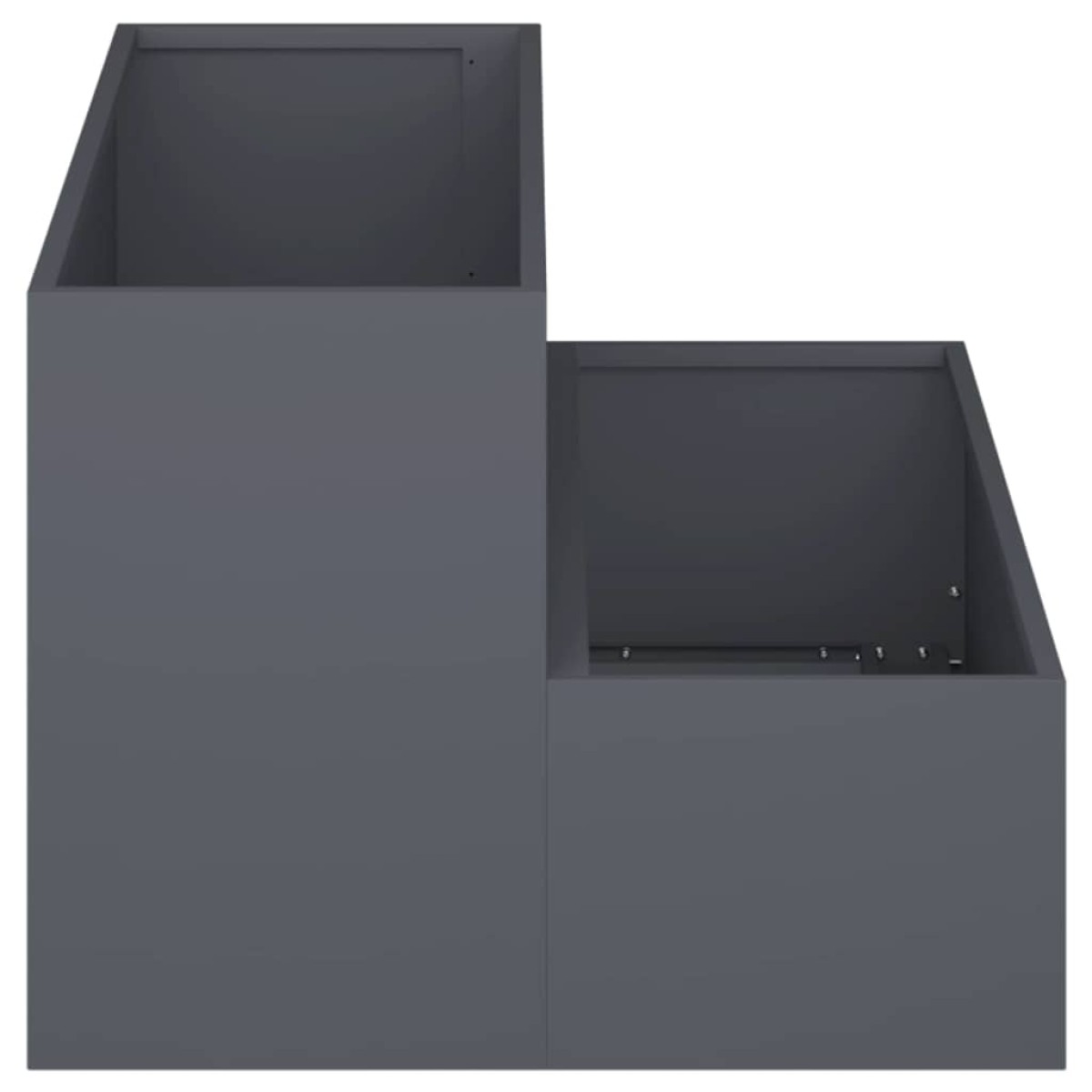 vidaXL Γλάστρα Κήπου Ανθρακί 100 x 60 x 45 εκ Ψυχρής έλασης χάλυβας