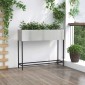 vidaXL Υψωμένη Γλάστρα Κήπου Ασημί 100 x 26 x 82 εκ Ανοξείδωτο ατσάλι
