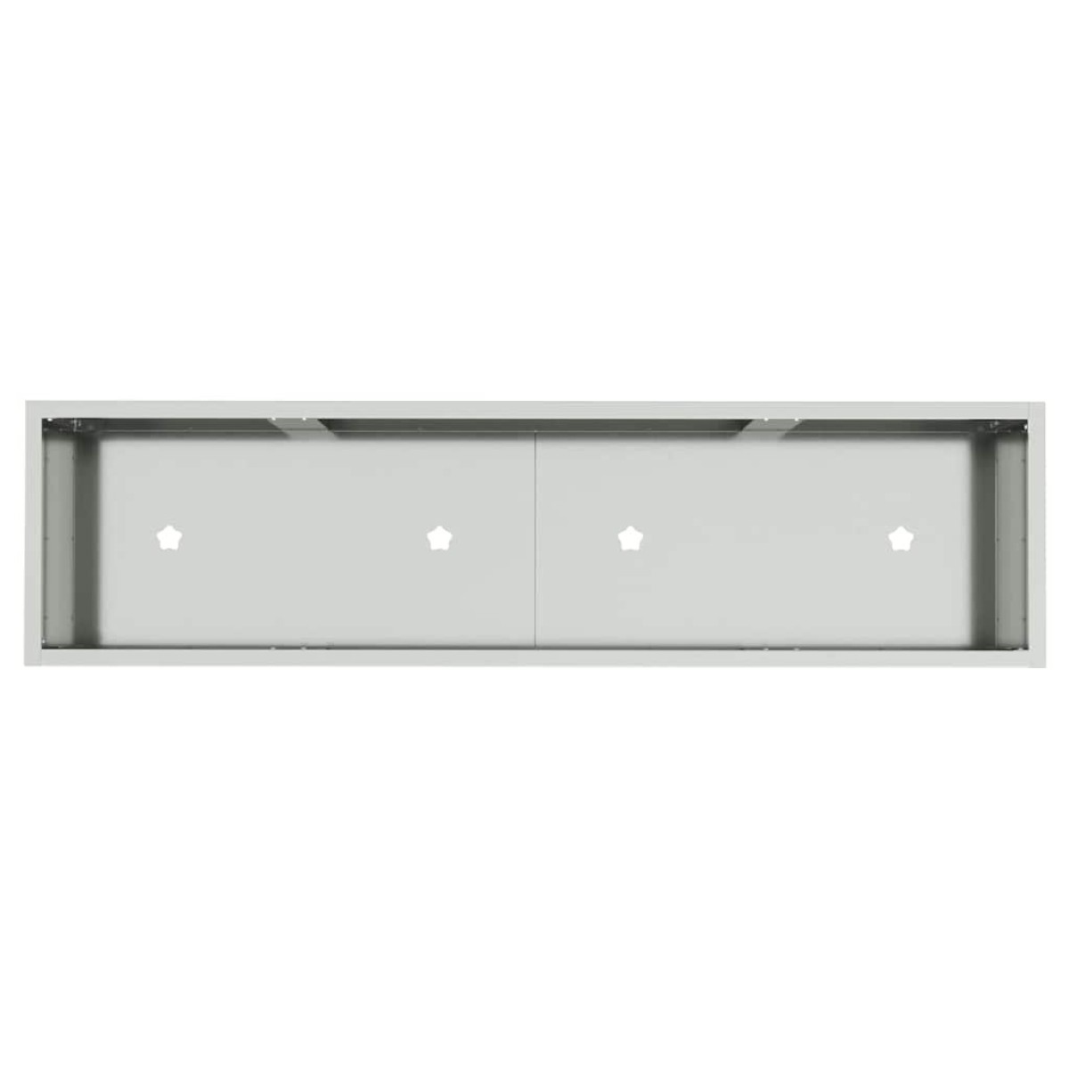 vidaXL Υψωμένη Γλάστρα Κήπου Ασημί 100 x 26 x 82 εκ