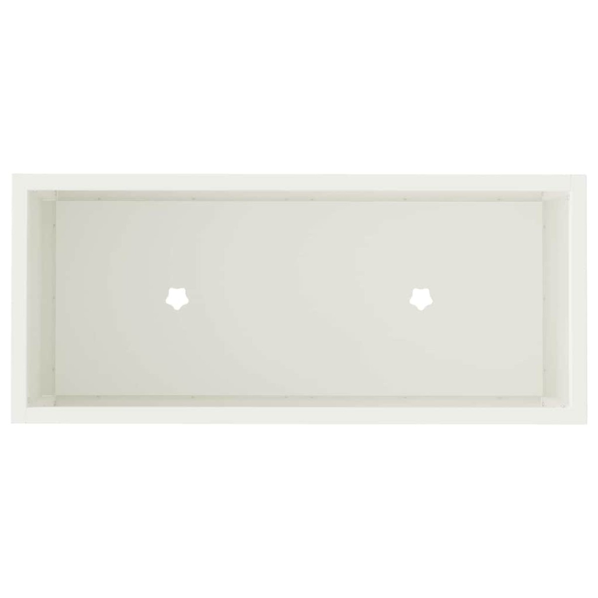 vidaXL Υψωμένη Γλάστρα Κήπου Λευκό 60 x 26 x 48 εκ Ατσάλι