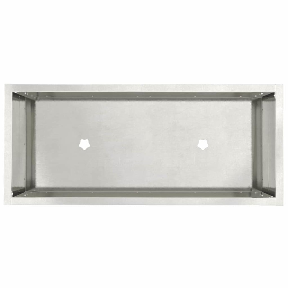 vidaXL Υψωμένη Γλάστρα Κήπου Ασημί 60 x 26 x 45 εκ Ανοξείδωτο ατσάλι