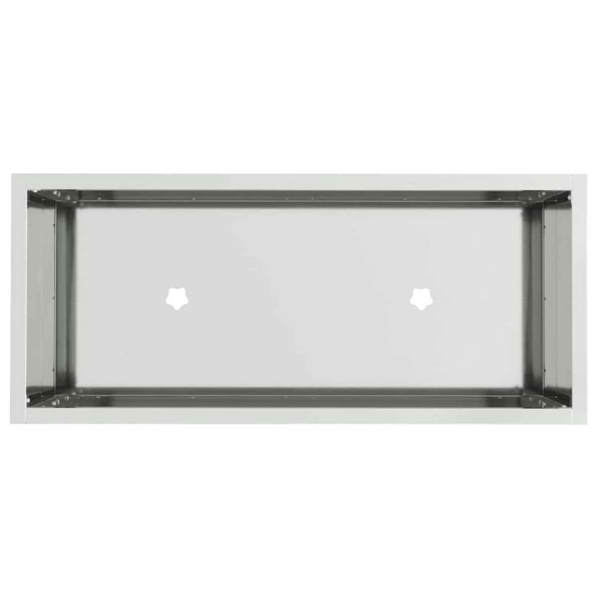 vidaXL Υψωμένη Γλάστρα Κήπου Ασημί 60 x 26 x 45 εκ