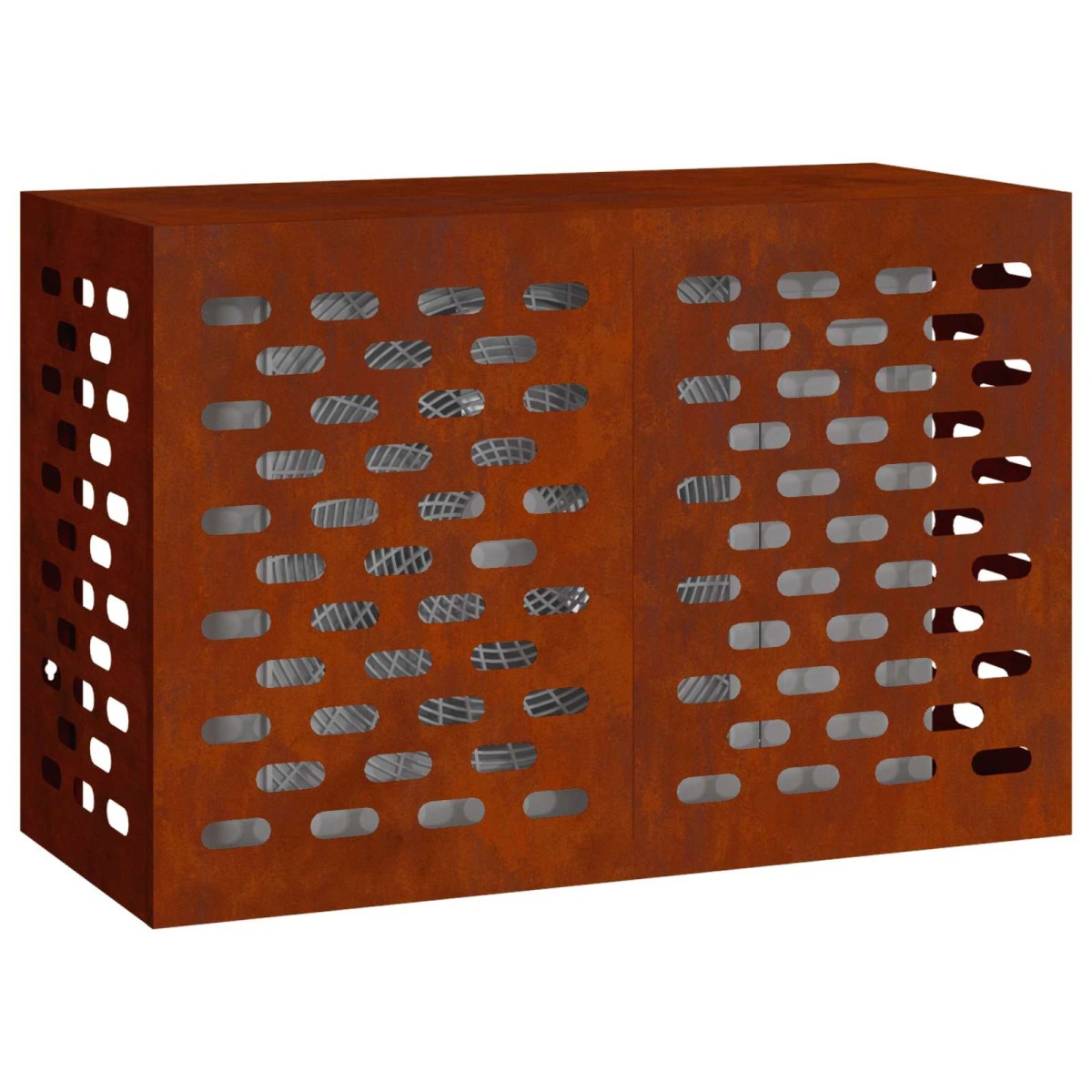 vidaXL Κάλυμμα κλιματιστικού Σκ rusty 90 x 40 x 60 εκ