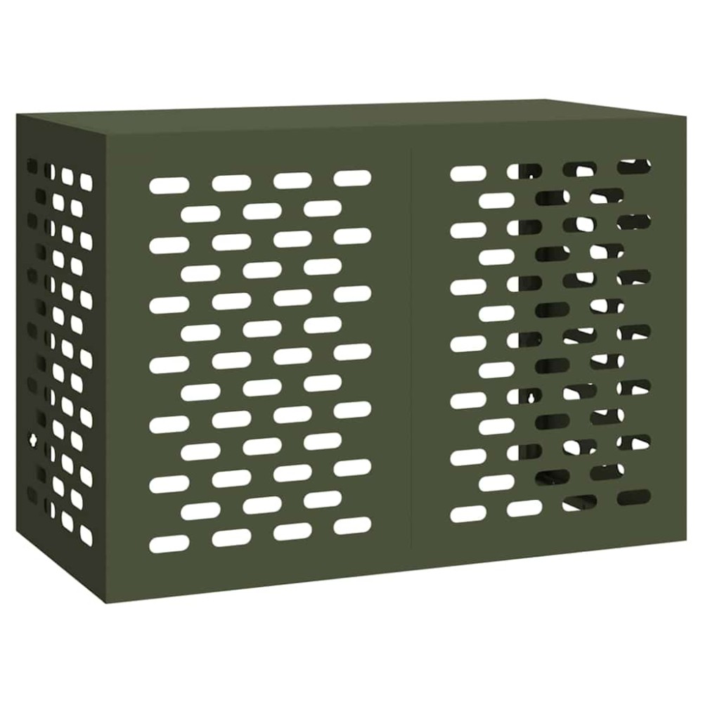 vidaXL Κάλυμμα κλιματιστικού Λαδί 100 x 50 x 70 cm Ατσάλι