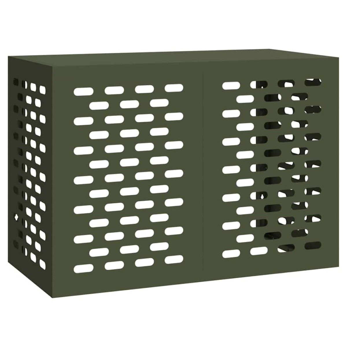 vidaXL Κάλυμμα κλιματιστικού Λαδί 100 x 50 x 70 cm Ατσάλι