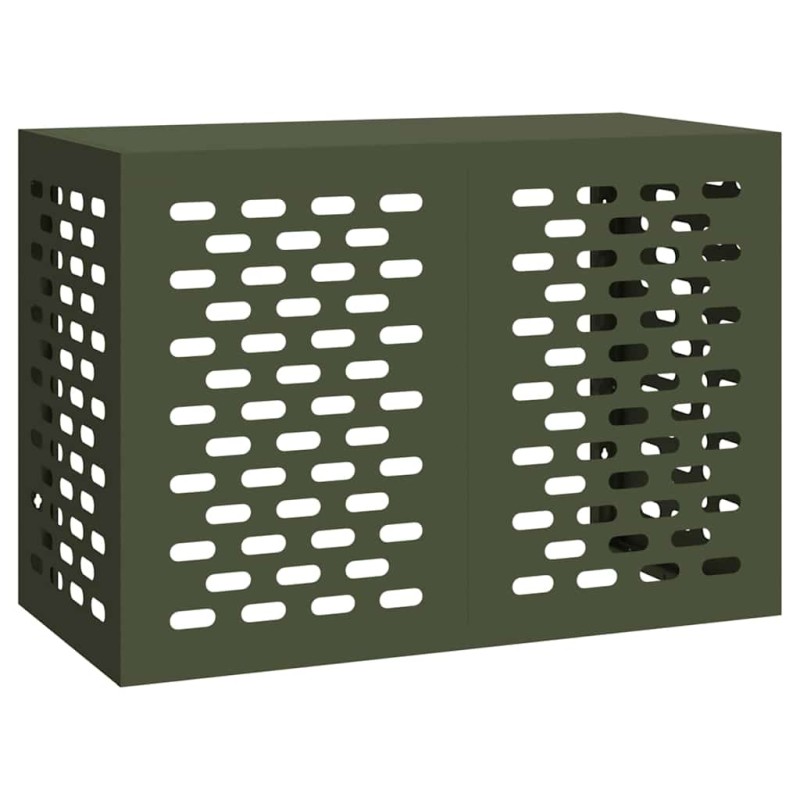 vidaXL Κάλυμμα κλιματιστικού Λαδί 100 x 50 x 70 cm Ατσάλι