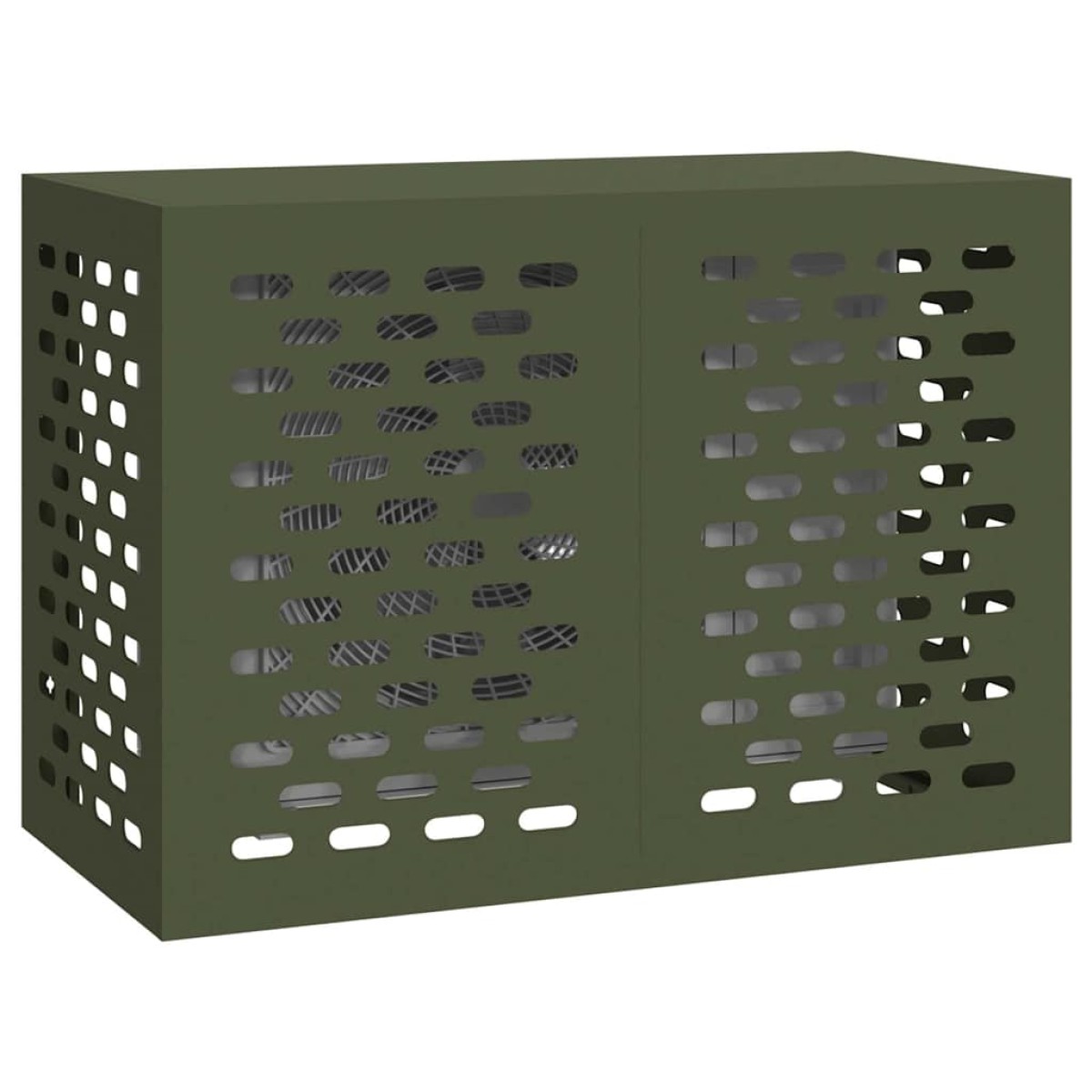 vidaXL Κάλυμμα κλιματιστικού Λαδί 100 x 50 x 70 cm Ατσάλι