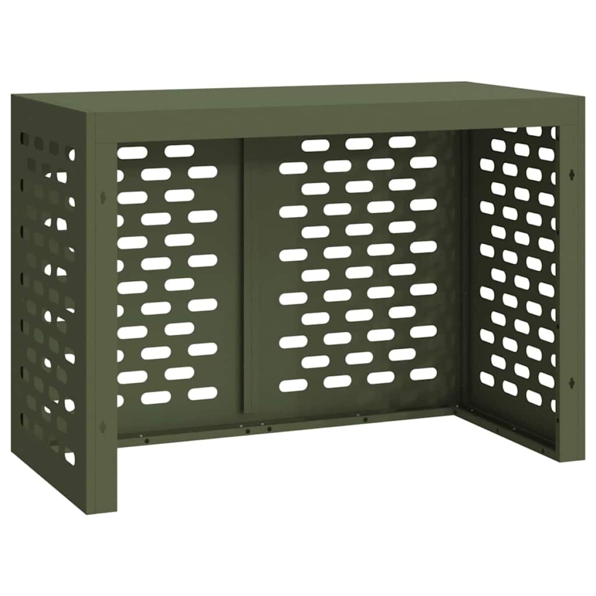 vidaXL Κάλυμμα κλιματιστικού Λαδί 100 x 50 x 70 cm Ατσάλι