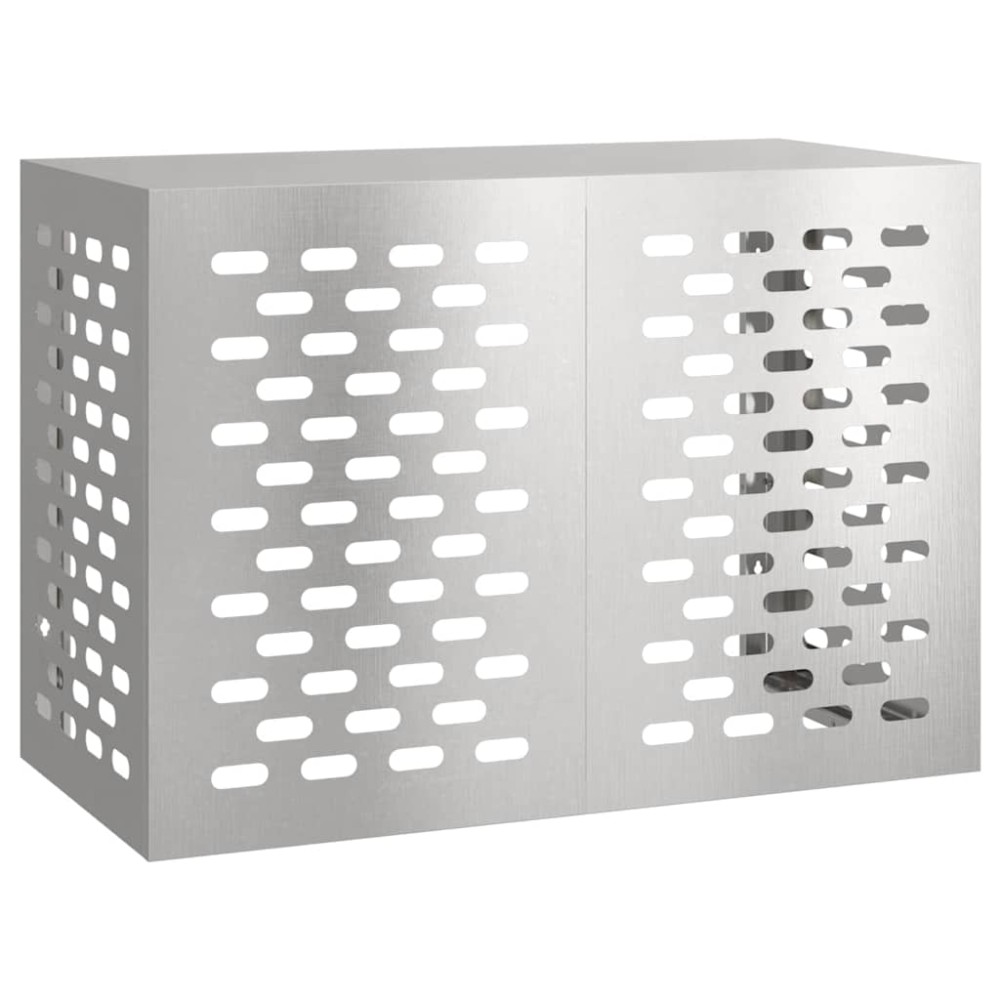 vidaXL Κάλυμμα κλιματιστικού Ασημί 100 x 50 x 70 cm Ανοξείδωτο Ατσάλι
