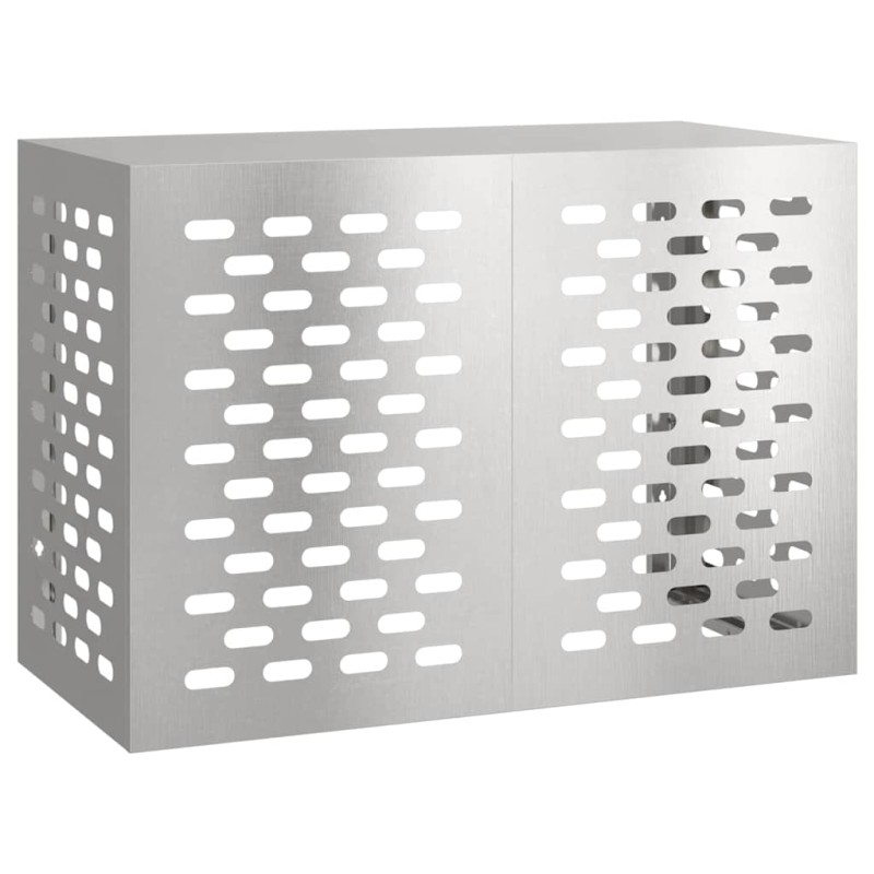vidaXL Κάλυμμα κλιματιστικού Ασημί 100 x 50 x 70 cm Ανοξείδωτο Ατσάλι