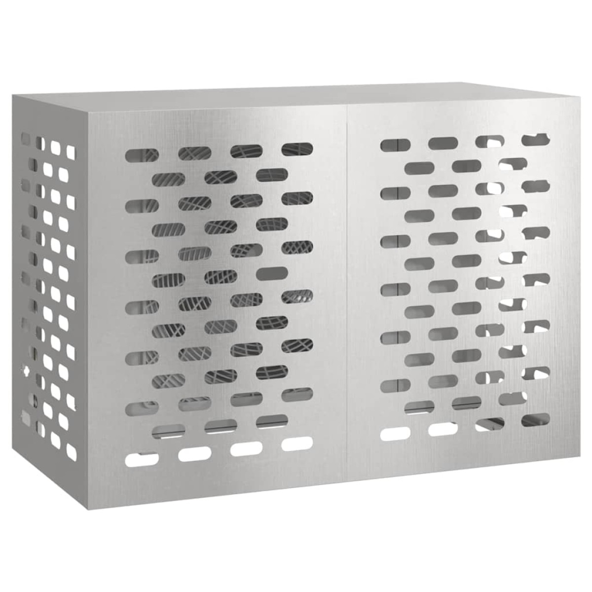 vidaXL Κάλυμμα κλιματιστικού Ασημί 100 x 50 x 70 cm Ανοξείδωτο Ατσάλι