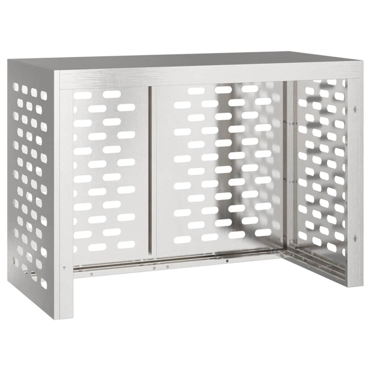 vidaXL Κάλυμμα κλιματιστικού Ασημί 100 x 50 x 70 cm Ανοξείδωτο Ατσάλι