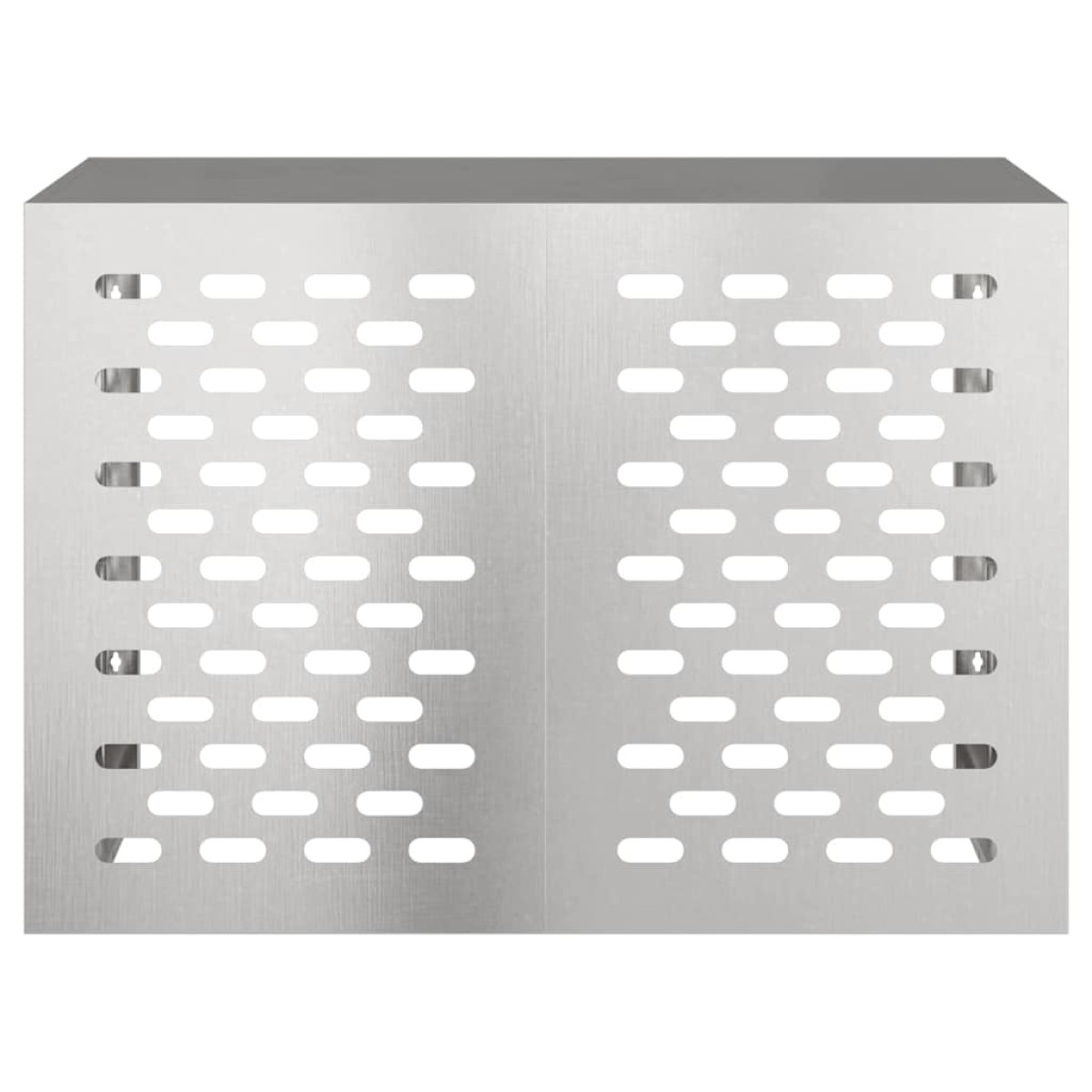 vidaXL Κάλυμμα κλιματιστικού Ασημί 100 x 50 x 70 cm Ανοξείδωτο Ατσάλι
