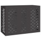 vidaXL Κάλυμμα κλιματιστικού Μαύρο 110 x 50 x 80 cm Ατσάλι