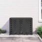 vidaXL Κάλυμμα κλιματιστικού Μαύρο 110 x 50 x 80 cm Ατσάλι