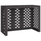 vidaXL Κάλυμμα κλιματιστικού Μαύρο 110 x 50 x 80 cm Ατσάλι