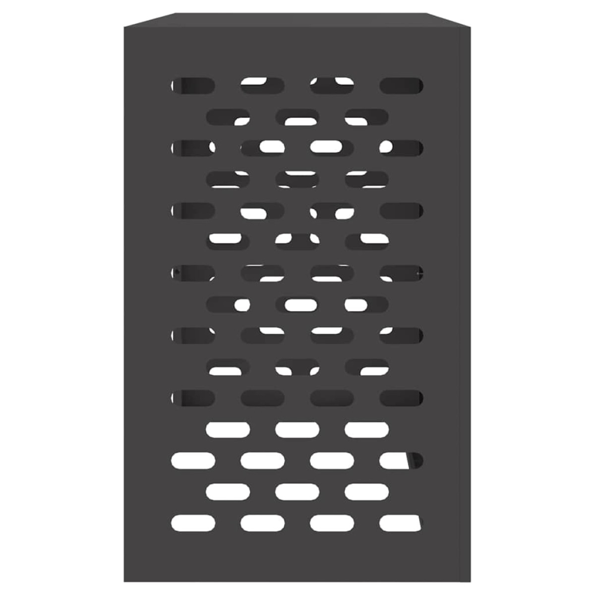 vidaXL Κάλυμμα κλιματιστικού Μαύρο 110 x 50 x 80 cm Ατσάλι