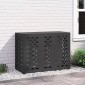 vidaXL Κάλυμμα κλιματιστικού Μαύρο 110 x 50 x 80 cm Ατσάλι