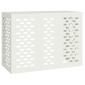 vidaXL Κάλυμμα κλιματιστικού Λευκό 110 x 50 x 80 cm Ατσάλι