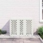 vidaXL Κάλυμμα κλιματιστικού Λευκό 110 x 50 x 80 cm Ατσάλι