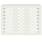 vidaXL Κάλυμμα κλιματιστικού Λευκό 110 x 50 x 80 cm Ατσάλι