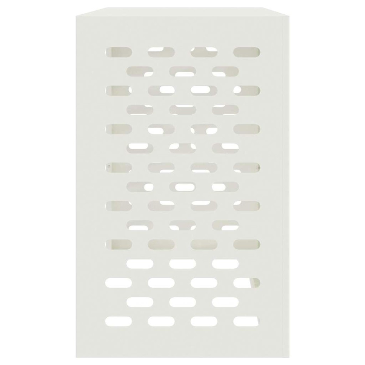 vidaXL Κάλυμμα κλιματιστικού Λευκό 110 x 50 x 80 cm Ατσάλι