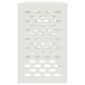 vidaXL Κάλυμμα κλιματιστικού Λευκό 110 x 50 x 80 cm Ατσάλι