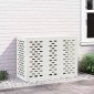 vidaXL Κάλυμμα κλιματιστικού Λευκό 110 x 50 x 80 cm Ατσάλι