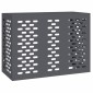 vidaXL Κάλυμμα κλιματιστικού Ανθρακί 110 x 50 x 80 cm Ατσάλι