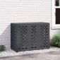vidaXL Κάλυμμα κλιματιστικού Ανθρακί 110 x 50 x 80 cm Ατσάλι