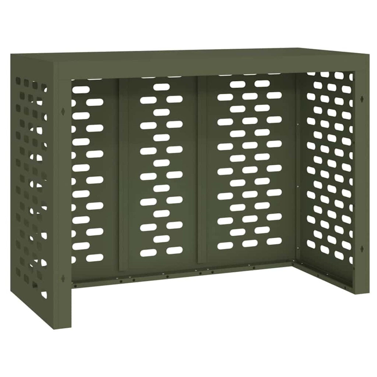 vidaXL Κάλυμμα κλιματιστικού Λαδί 110 x 50 x 80 cm Ατσάλι