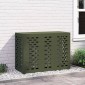 vidaXL Κάλυμμα κλιματιστικού Λαδί 110 x 50 x 80 cm Ατσάλι