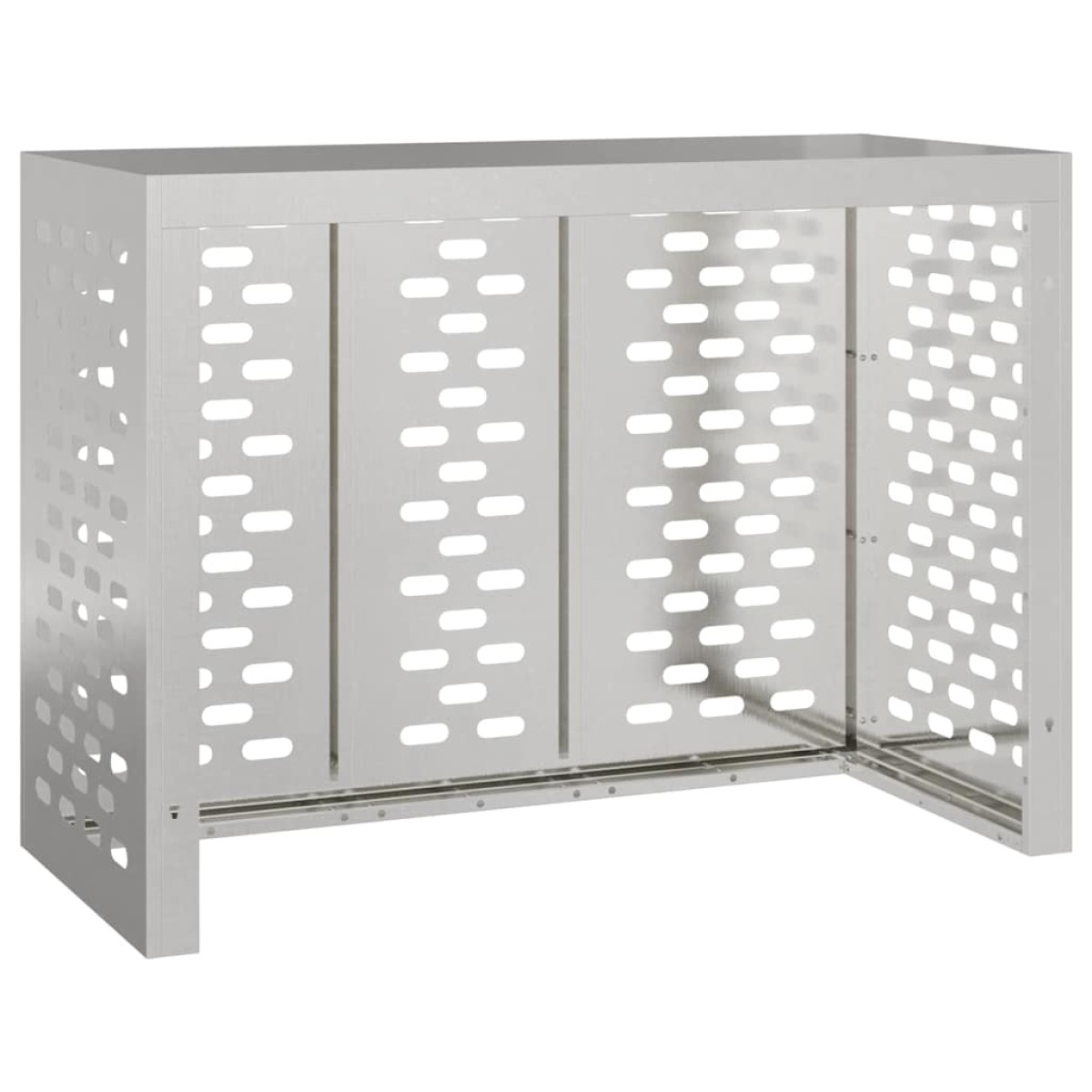 vidaXL Κάλυμμα κλιματιστικού Ασημί 110 x 50 x 80 cm