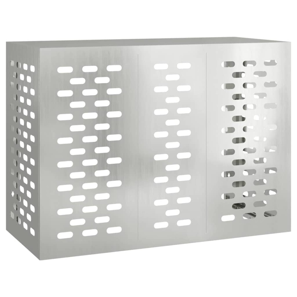 vidaXL Κάλυμμα κλιματιστικού Ασημί 110 x 50 x 80 cm