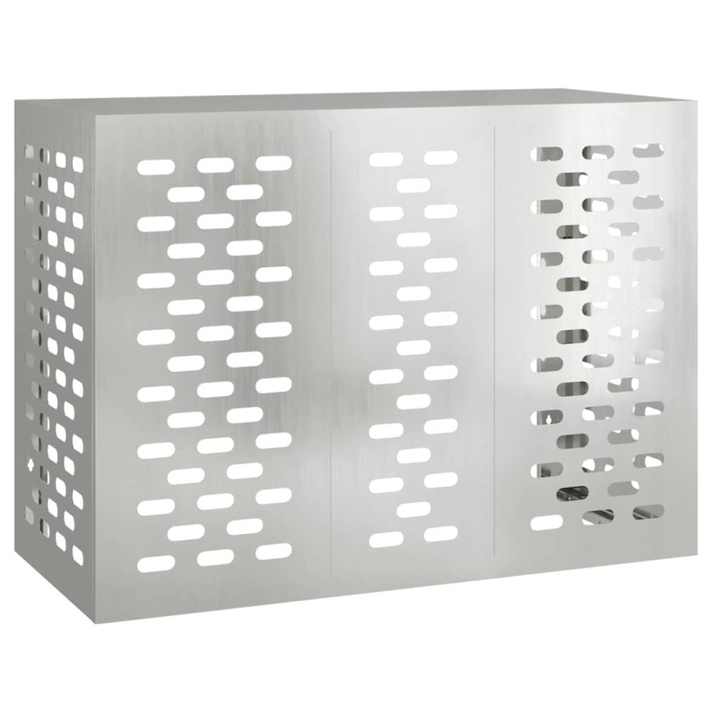 vidaXL Κάλυμμα κλιματιστικού Ασημί 110 x 50 x 80 cm