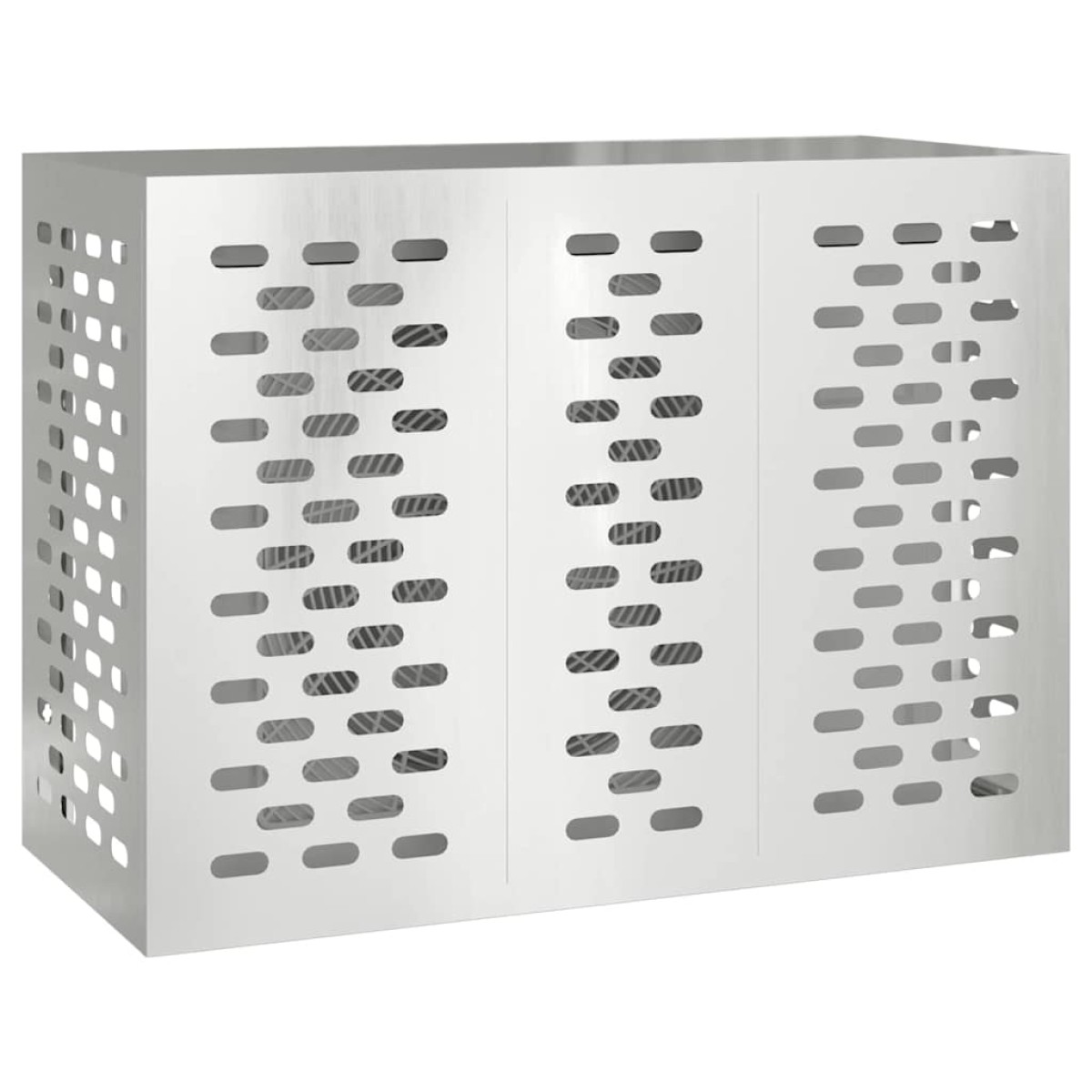 vidaXL Κάλυμμα κλιματιστικού Ασημί 110 x 50 x 80 cm